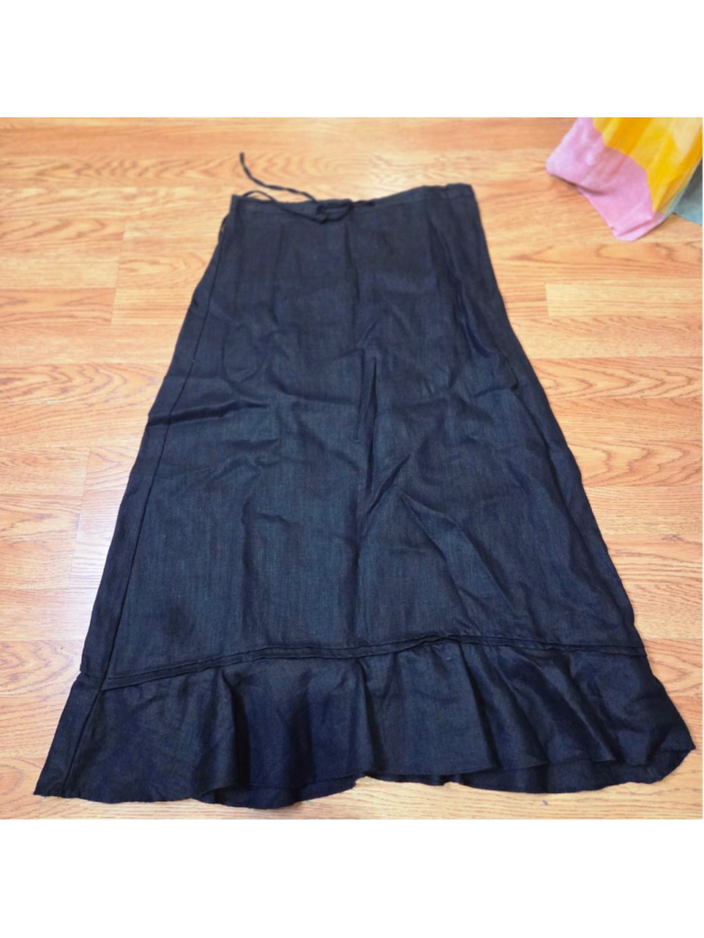 Choices Black Linen Maxi Skirt Size M